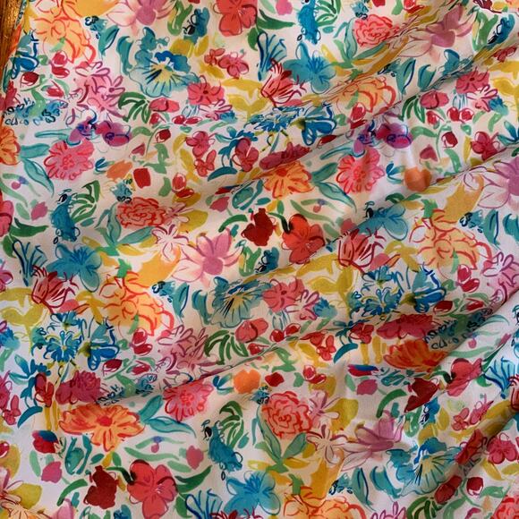 For Love & Lemons Gilles Floral Mini Skirt | White Pink Blue | Small - Picture 2 of 7